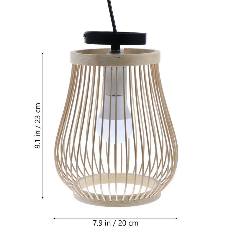 Lustre en bambou zen japonais - Éclairage artistique et design unique