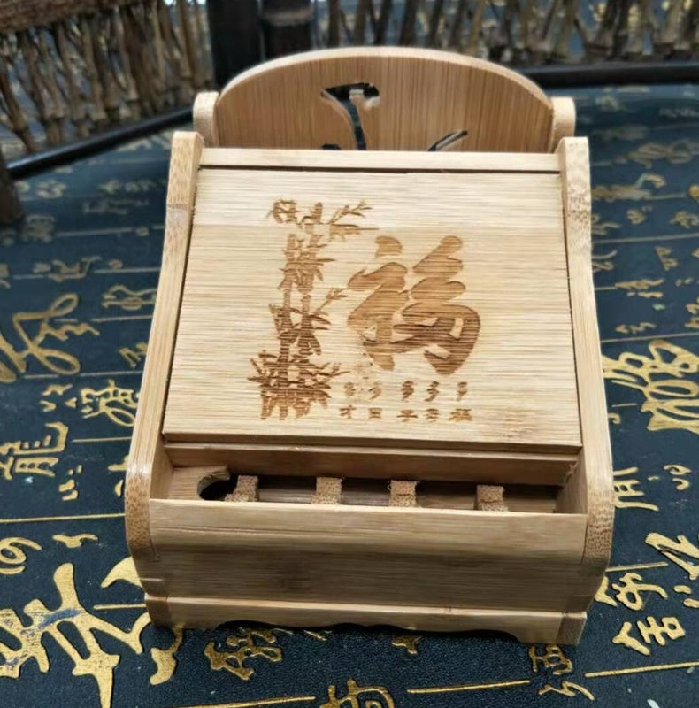 Boîte à cigarettes automatique en bambou - Design créatif et pratique