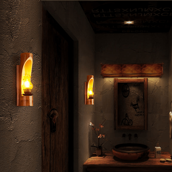 Luminaire en Bambou naturel