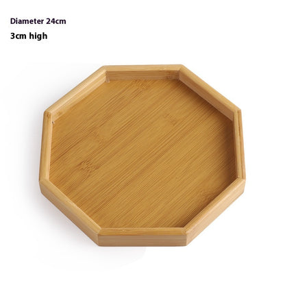 Plateau à thé en bambou rectangulaire - Design minimaliste et durable