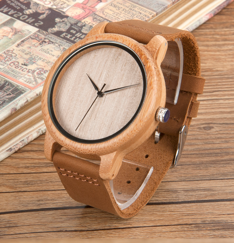 Tokei™ Montre en bois de bambou