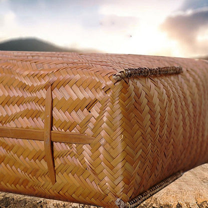 bentobox, sac a main en bambou a tissage japonais