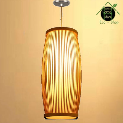 Grange™ Luminaire suspendu en bois de bambou et rotin - BambooHomeStore