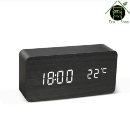 Tic-tac­™ Réveil matin en bambou - BambooHomeStore