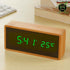 Tic-tac­™ Réveil matin en bambou - BambooHomeStore
