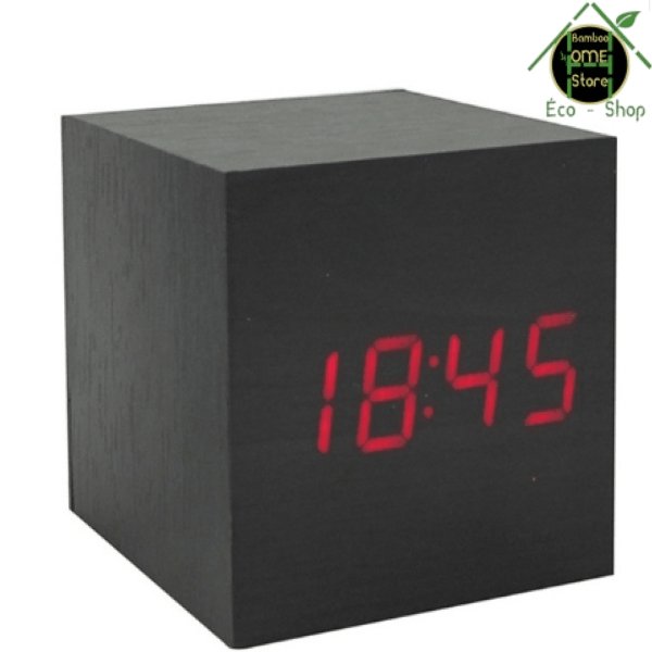 Tic-tac­™ Réveil matin en bambou - BambooHomeStore